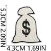 52 Peças Misturadas Tema Denim Ocidental Bordado Tecido Adesivos Patch Patch para Patch de Patch para Crânio de Patch para Roupas Cacto Decorativo