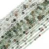 Gato de la suerte 2-4 mm cuentas pequeñas facetadas cuentas de turmalina cristal ágata tallado cuentas sueltas pequeñas accesorios para joyería DIY