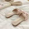 Nuevas Sandalias Planas de Satén con Lazo de Color Sólido para Mujer 2026, Pantuflas de Verano Estilo Hada con Punta Abierta y Diseño Elegante