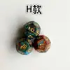 Dados de constelación de 20 mm dados de número de constelación de 12 caras juego de tres piezas dados de las doce constelaciones dados de la suerte en stock