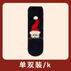 Processamento Meias Personalizadas Meias Femininas de Natal Meias Espessas e de Veludo Amostra Embalagem Personalizada Meias Meias de Cano Médio