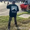Colección de Camisetas de Manga Corta RHUDE Versión Alta Transfronteriza Vintage Americano Marlboro Streetwear Casual Holgadas para Pareja Cuello Redondo