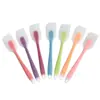 Raspador de Silicone Transparente Raspador de Creme Raspador de Cozimento Pequeno e Grande Ferramentas de Cozimento Raspador de Bolo Utensílios de Cozimento