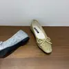 Zapatos Planos Brillantes Estilo Hada Coreano 2026 Modelo Nuevo Boca Baja Estilo Chanel Lentejuelas Nicho Suela Suave Zapatos de Ballet