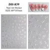 Pegatinas para Uñas de Lazo de Puntos Impermeables Adhesivas Planas Versátiles Pegatinas para Uñas de Lazo Estrella Dh839