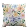 Funda de Almohada Colorida de Lirio e Hortensia, Best-Seller de Amazon Transfronterizo de Primavera, para Oficina y Dormitorio