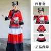 Ropa Étnica Yi, Disfraces de Performance para Mujeres Adultas, Atuendo de Boda Bordado de Lino Liso de Minoría Étnica de Yunnan, Ropa para Fotografía de Viajes, Otros
