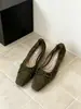 Primeiro Encontro Sapatos Baixos de Camurça Retro Franceses Sazonais para o Trabalho com Laço para Mulheres Outono 2026 Novos Sapatos Mary Jane de Calçar