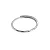 Anillo liso ondulado anillo femenino anillo delgado diseño de nicho estudiante anillo liso anillo anillo comida anillo para dedo viento frío alto sentido anillo de cola