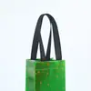 Bolsa Roja para Vino Tinto Transfronteriza Bolsita de Regalo Tridimensional Película Láser Bolsa No Tejida Hecha a Medida Ecológica Bolsa de Compras para Ropa