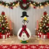 Fantasia de Ganso para Varanda Transfronteiriça Roupa de Ganso de Natal Chapéu de Boneco de Neve Cachecol Fantasia de Ganso de Gramado Adequado para Estátuas de 23 Polegadas