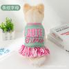 Roupas de cachorro para outono e inverno Estilo Princesa Chanel Saia para pet tipo Teddy roupas de cachorro para outono e inverno vestuário