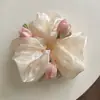 Super Elástico de Cabelo Tulipa Delicado Estilo Fada para Mulheres, Adequado para Coque ou Rabo de Cavalo, Elástico de Cabelo, Novo Estilo 2026 Acessório de Cabelo