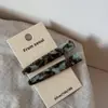 Um Par de Presilhas de Cabelo Florais de Acetato Estilo Coreano Retrô, Piranhas da Moda, Presilhas Simples para Franja, Presilhas Laterais, Novos Acessórios de Cabelo
