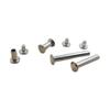 Remache semihueco personalizado, conector no estándar, de cobre, hierro, aluminio, cabeza redonda sólida, de estampación en frío, clavo de acero inoxidable