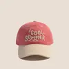 Gorras Infantiles Estilo Coreano Colorido de Moda Bloques de Color Elegante Visera Gorra de Béisbol para Niños y Niñas Linda Versátil Gorra de Salida