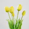 Tulipa Artificial de Borracha Soft-Touch Transfronteiriça Flores Artificiais Atacado Decoração de Casamento Buquê de Flores Artificiais Decoração