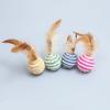 Juguete para gatos, pelota de plumas de sisal, juguete para gatos, pelota para gatos, juguete para gatos, cuerda, pelota de papel, mascota gato