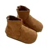 Botas para Niña 2026 Otoño e Invierno Nuevo Estilo Botas para Niños Estilo Retro Niña Pequeña Botas de Piel Birkenstock Botas Cortas para Bebé de Suela Suave