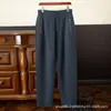 Calça de Cashmere Macia e Versátil Nova Outono/Inverno 100% Cashmere Camada de Ar Calça de Cashmere Casual Masculina Calça Longa de Cashmere