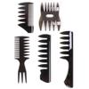 Fábrica direta retro óleo pente homens forma pente grande dente pente volta textura pente dupla face inserir pente pente de dente largo