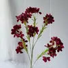 Flores Artificiales, Decoraciones de Flores Artificiales, 8 Flores Pequeñas de Campanilla, Flores Artificiales para Bodas al por Mayor Transfronterizas, Flores Artificiales, Flores de Campanilla Decorativas, Flores de Seda