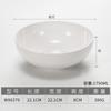 Tazón de melamina palillos tazón caótico para fideos de arroz tazón comercial de plástico porcelana para fideos tazón para avena de desayuno tazón para sopa tazón engrosado