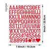 Pegatinas de Letras de 1 pulgada Pegatinas Artísticas de Vinilo Manualidades DIY Pegatinas de Letras para Cocina