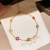 Pulsera Ajustable de Flor de Circonia Estilo Palacio Retro con Gota de Agua, Lujo Ligero, Gama Alta, Elegante Pulsera, Joyería de Mano de Moda para Mujeres
