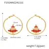 Xinyixinxin Temporada Navideña Transfronteriza Más Vendido Juego de Pulsera Collar Pendientes con Esmalte Acero Inoxidable Material No Se Desvanece