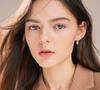 Pendientes de aro en forma de U con diseño de flor del mal del drama coreano de moda 2020 de plata esterlina s925