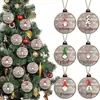 Pingente de Madeira de Anão de Natal Popular Transfronteiriço Artesanato para Árvore de Natal Pingente de Decoração para Casa