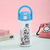 Termo de mano de acero inoxidable 316, taza de bebida portátil de doble uso, botella linda para viajes al aire libre para niños, al por mayor