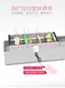 Parrilla de Barbacoa Automática de Acero Inoxidable con Barra Giratoria Comercial para Hogar Estante para Brochetas de Cordero Enchufe Banco de Energía Parrilla Eléctrica Giratoria