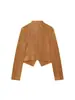 Novedades de otoño para mujer transfronterizas: Chaqueta corta de manga larga, cuello alto, con botones, a la moda, estilo americano 4344654