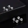 Pendientes de Plata de Ley 925 en Stock al por Mayor, Pendientes de Estrella de Ocho Puntas, Joyería de Zirconia de Nicho de Lujo Ligero, Pendientes para Mujer, Clavos para Orejas, Aros