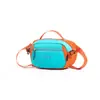 Riñonera Ligera Estilo Pareja para Hombres y Mujeres al Aire Libre Bolso Cruzado de Hombro de Moda Bloque de Color Estilo Montaña Portátil Casual Bolso para Teléfono en el Pecho