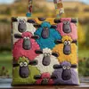 Bolso de Mano con Estampado de Moda Trendy para Mujer Bolso de Hombro Bolso Tote Acolchado Nuevo Producto Transfronterizo 3D Temu Amazon