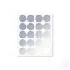 Suministrado directamente por el fabricante, pegatinas redondas plateadas, autoadhesivas de PET mate, etiquetas de sellado imprimibles, etiquetas de papel especial