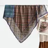 Bufanda Grande Azul de Algodón Lino con Patrón de Anacardo 90% Bufanda de Seda Protector de Cuello Estilo Coreano para Mujer Chal Pañuelo Fino para la Cabeza Bufanda de Terciopelo Rosa