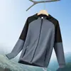 Nova Roupa Popular com Capuz de Manga Longa para Fitness Masculino Outono/Inverno, Leggings Respiráveis, Tops Esportivos de Secagem Rápida e Alta Elasticidade para Corrida Masculina
