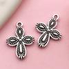 Conjunto Mixto de 30 Estilos de Plata Antigua Plata de Tíbet Estrella de Seis Puntas Torre de Hierro Mariposa Aleación Accesorios Pulsera DIY Collar Colgante