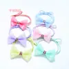 Nueva cuerda para el pelo de lazo dulce y linda para niños, alta elasticidad, anudada, simple, goma elástica dulce, accesorios para el pelo, venta al por mayor