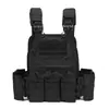 Colete Tático Multifuncional Sistema Molle Liberação Rápida Equipamento de Proteção Wargame Leve Treinamento Colete 6094