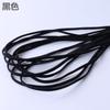 Cuerda plana pequeña de alta elasticidad, banda de goma casera para el cabello, banda elástica semiacabada, accesorios de cuerda para la cabeza hechos a mano