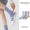 Medias de Seda de Cristal Finas para Mujer Primavera y Verano Renacentista, Calcetines de Moda a Media Pantorrilla, Calcetines de Malla Hueca de Algodón