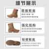 Botas de Combate Marrones para Exterior Transfronterizas, Botas de Entrenamiento Militar, Botas Tácticas Negras para Hombre, Botas del Desierto, Botas de Cuero, Botas de Senderismo, Botas de Entrenamiento