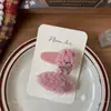 Novo Estilo Coreano Vermelho Ano Novo Doce Laço Grampo de Cabelo Tecido Feito à Mão Crianças Lateral Franja Quebrada Presilha para Mulheres