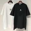 Ropa de maternidad 2023 nueva camiseta de verano de manga corta estilo coreano suelta de talla grande top de algodón de longitud media que combina con todo primavera