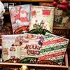 Serie de álbumes navideños de Yanji Material de papel Cuenta de mano navideña Material de bricolaje Decoración base 30 piezas en 5 opciones